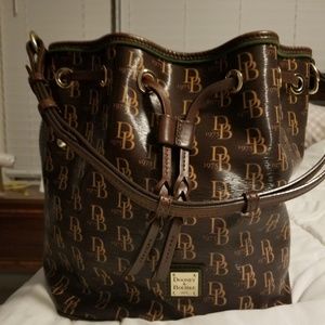 Dooney & Bourke coated cotton bucket bag